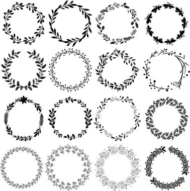 Christmas Wreath Vector, Santa Vector, Merry Christmas Vector, Holiday Vector Files