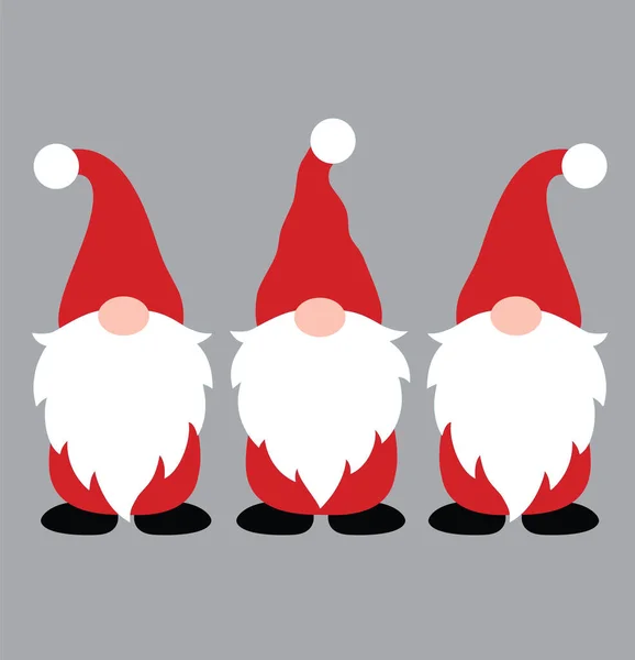 Gnome Vector Santa Vector Merry Christmas Vector Holiday Vector Files — стоковий вектор