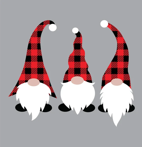 Gnomes Vector Santa Vector Merry Christmas Vector Holiday Vector Files — стоковий вектор