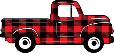 Truck 2 Vector, Santa Vector, Merry Christmas Vector, Holiday Vector Files