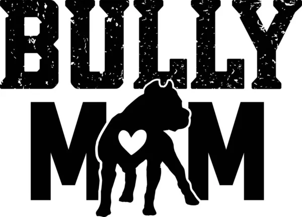 Bully Mom, Dog, Animal, Pet, Vector Illustration File