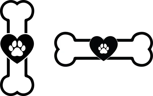 Οστά Σκύλου Σκύλος Ζώο Κατοικίδιο Ζώο Διανυσματικό Αρχείο Εικονογράφησης — Διανυσματικό Αρχείο