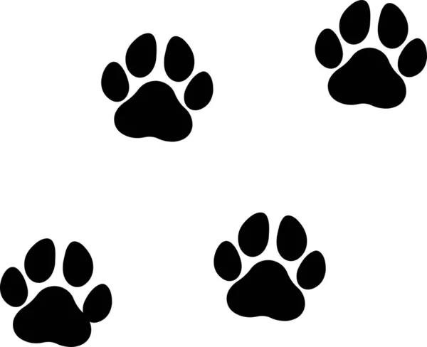 Dog Paws Dog Animal Pet Vector Illustration File — Stok Vektör