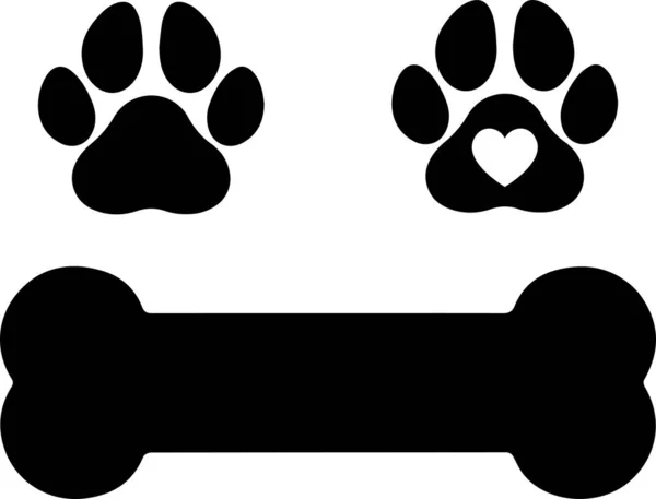 Paw Print Dog Animal Pet Vector Illustration File — Stockový vektor