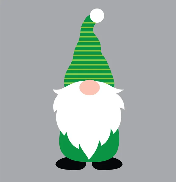 День Святого Патрика Gnomes Green Clover Lucky Shamrock Lucky Clover — стоковий вектор