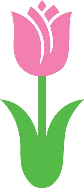 Tulip Spring Easter Tulips Flower Happy Easter Vector Illustration File — Vector de stock