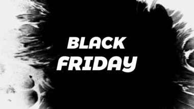 Black Friday sale is on typography animation video for business promo or social media advertisement