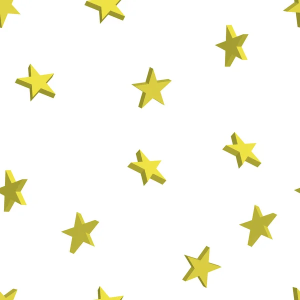 Stars Seamless Pattern White Background Illustration Stars Design Vector Background — Vettoriale Stock