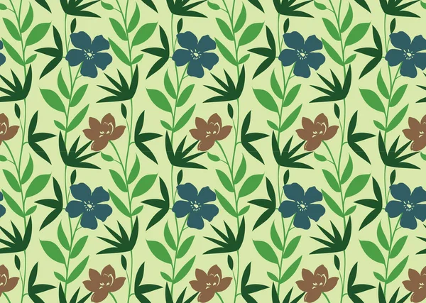 Tropical Leaf Flower Wallpaper Premium Luxury Nature Botanical Leaves Flower — Stock Vector