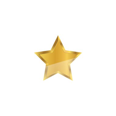 Altın yıldız ikon vektör sanatı