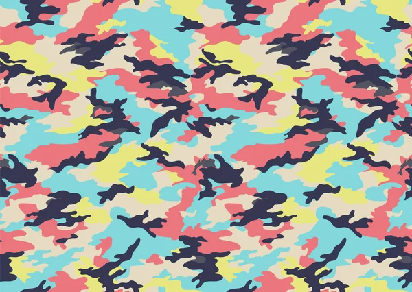 Couleurs Volantes Camouflage Motif Sans Couture — Image vectorielle