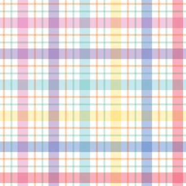 Eşsiz Gökkuşağı ekose. Yaz ve bahar tasarımı için kusursuz desen.