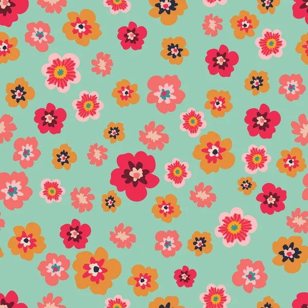 Ditsy Motif Fleurs Pour Papier Peint Papier Emballage Surface Décoration — Image vectorielle