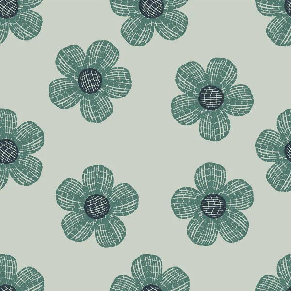 Unique Flower Texture Petal Seamless Pattern Background — Stock Vector