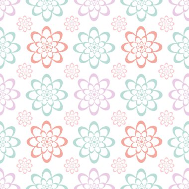 Modern simple abstract floral surface seamless pattern background