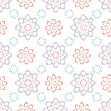 Abstract ornamental floral seamless pattern background