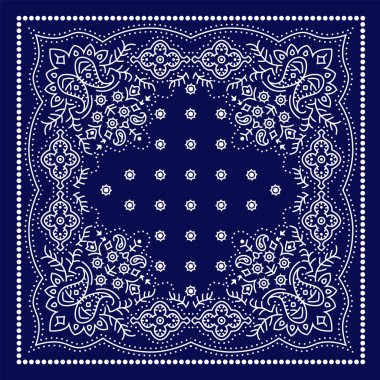 Modern cashmere paisley bandana print pattern