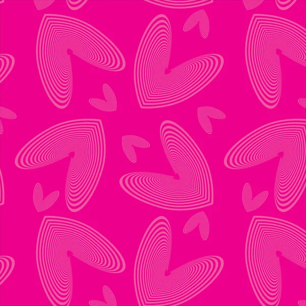 Бесшовный Абстрактный Розовый Векторный Узор Сердцами Обоев Бумаги Упаковки Обложек — стоковый вектор