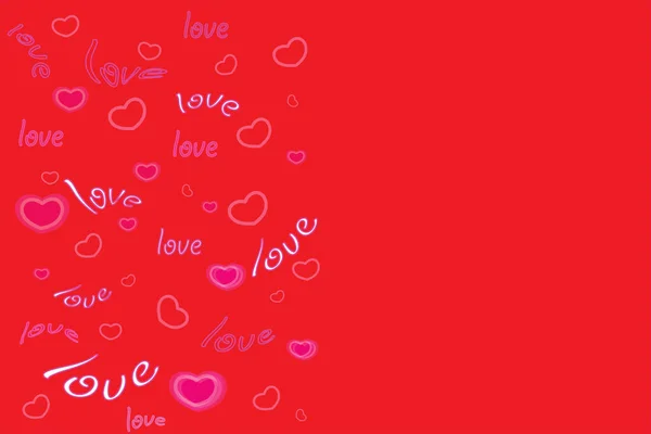 Векторная Открытка Изображением Сердец Поздравления Днем Святого Валентина Женским Днем — стоковый вектор