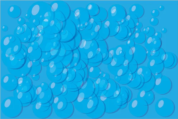 Imagen Vectorial Abstracta Una Gota Agua Sobre Fondo Azul Para — Vector de stock