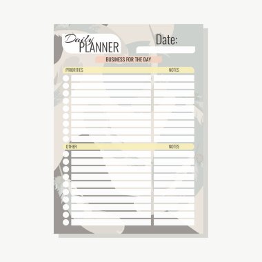 A4 soyut arkaplanı için planlayıcı