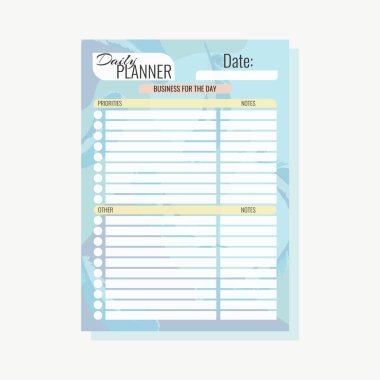 Soyut arkaplan A4 için planlayıcı