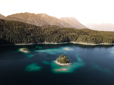 Little Island on a lake in Bavaria