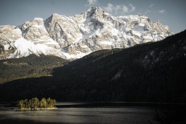 Scenic view over a lake in bavaria