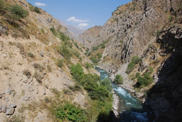 Dně Modrého Potoka Horách Západního Tien Shan Uzbekistán — Stock fotografie