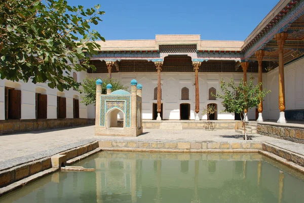 Ivan Binnenplaats Van Bahautdin Nakshbandi Mausoleum Bukhara Oezbekistan — Stockfoto