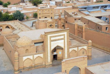 Muhammed Emin Inak Madrasah, Khiva şehri. Özbekistan