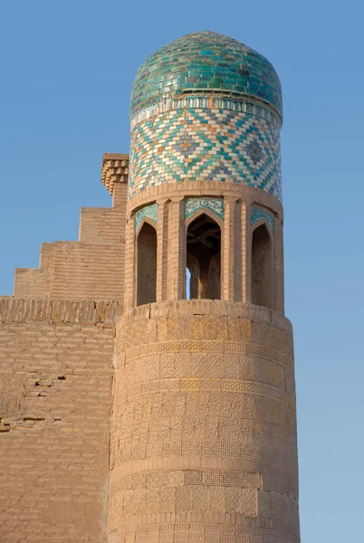 Вежа Стародавньому Місті Ічан Кала Хіва Узбецька — стокове фото