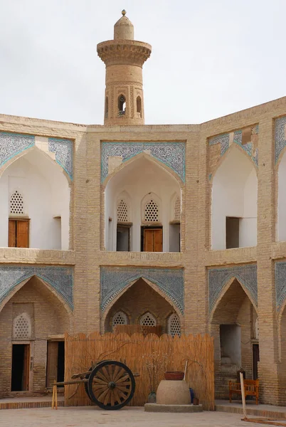 Buhara Bir Medresede Avlunun Bir Parçası Özbekistan — Stok fotoğraf