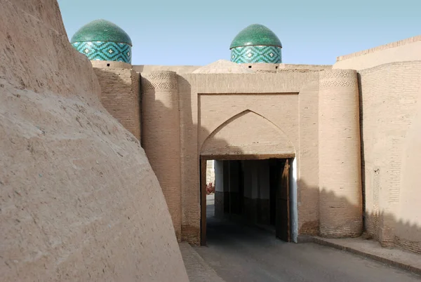Norra Porten Till Ichan Kala Den Antika Staden Khiva Uzbekistan — Stockfoto
