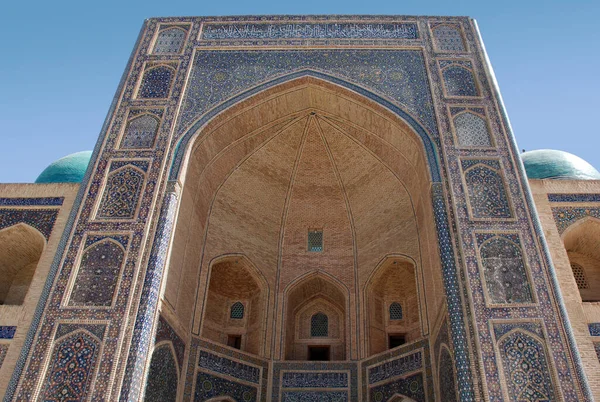 Portal Miri Arab Madrasah Khiva Uzbekistan — Stock Photo, Image