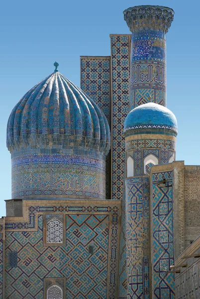 View Sherdor Madrasah Samarkand Uzbekistan — Stock Photo, Image