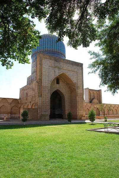 Bibi Khanum Katedrális Mecset Ősi Fal Üzbegisztán — Stock Fotó
