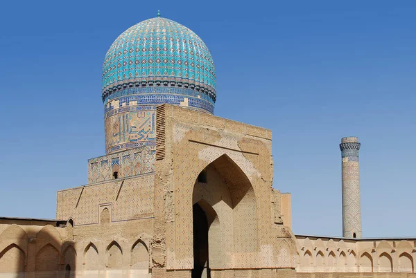 Mesquita Catedral Bibi Khanum Muralha Antiga Usbequistão — Fotografia de Stock