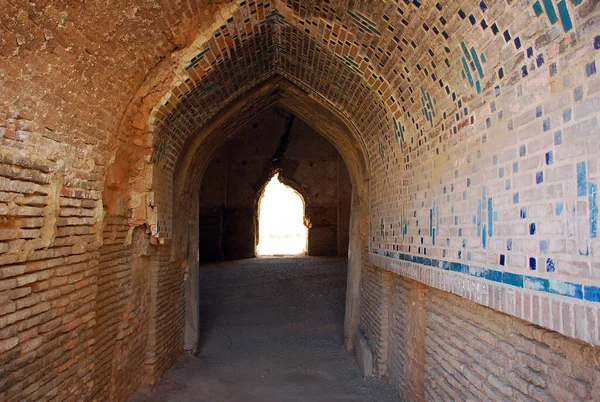 Semerkand Juma Camii Nin Eski Kasvetli Koridoru Bibi Khanym Içi — Stok fotoğraf