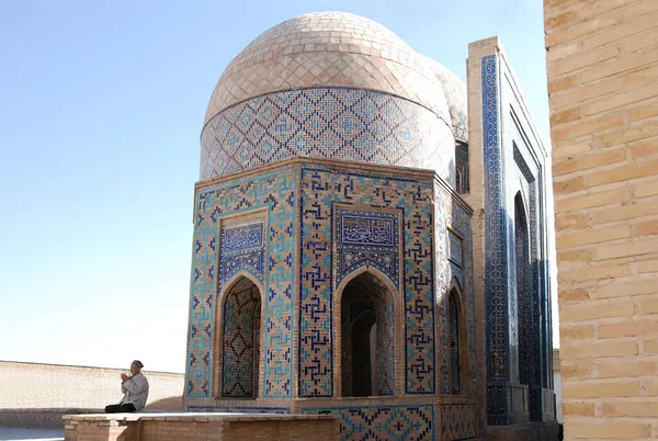Samarkand Det Åttakantiga Mausoleet Sakkiz Qirrali Maqbara Shakhi Zinda Komplexet — Stockfoto
