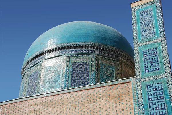 Samarkand Kupolen Mausoleum Usto Ali Nasafi Ensemblen Mausoleum Samarkand Adeln — Stockfoto