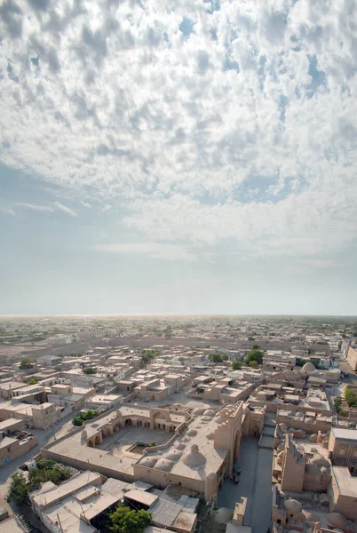 stock image Clouds over the ancient city - Khiva. Uzbekistan