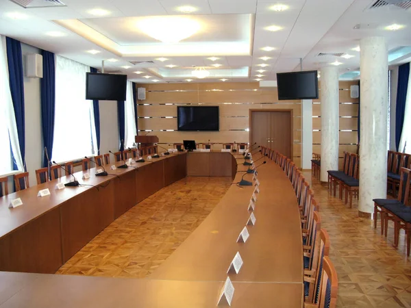 Εσωτερικό Της Αίθουσας Συνεδριάσεων Αίθουσα Συνεδριάσεων — Φωτογραφία Αρχείου