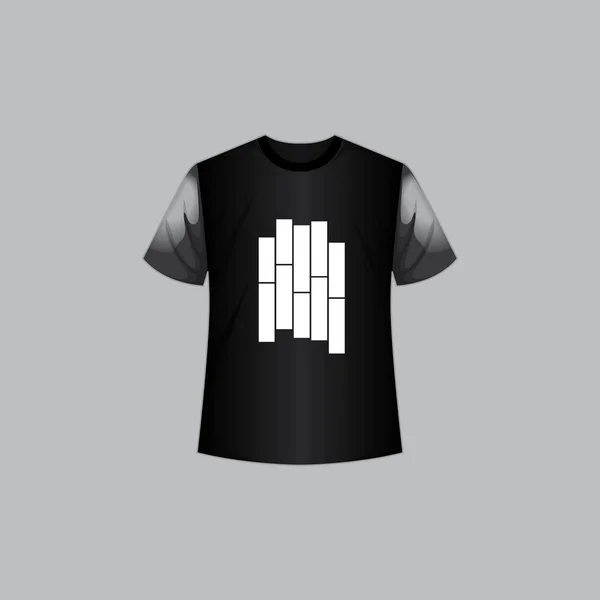 Shirt Design Random Logo Shirt Design Disegno Shirt Creativo Uomo — Vettoriale Stock
