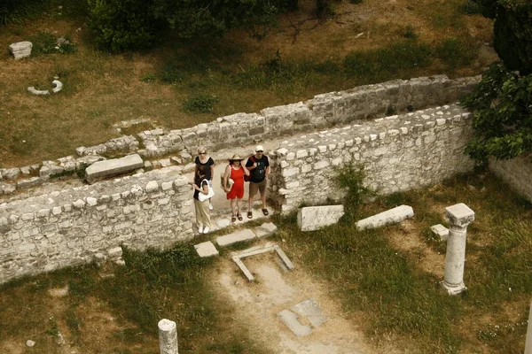 Restos Edifícios Romanos Antigos Era Romana Rab Croácia — Fotografia de Stock