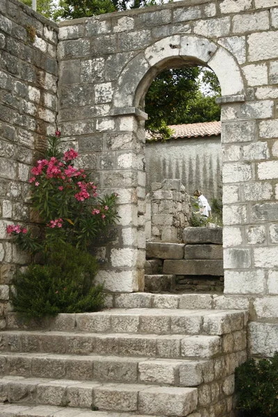 Entrada Los Jardines Romanos Una Antigua Ciudad Mediterránea — Foto de Stock
