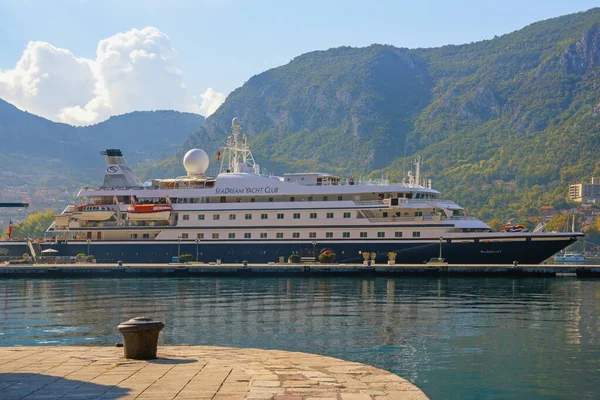 Kotor Montenegro October 2021 Seadream Arrived Port Kotor City Seadream Stock Image