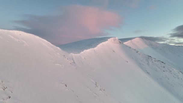 Disparando Con Helicóptero Día Soleado Ártico Montañas Khibiny — Vídeo de stock