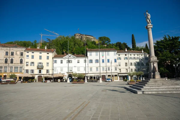 Gorizia Itália Maio 2021 Edifícios Piazza Della Vittoria Centro Histórico — Fotografia de Stock