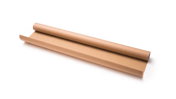 Paket kağıdı rulosu izole edilmiş beyaz arkaplan